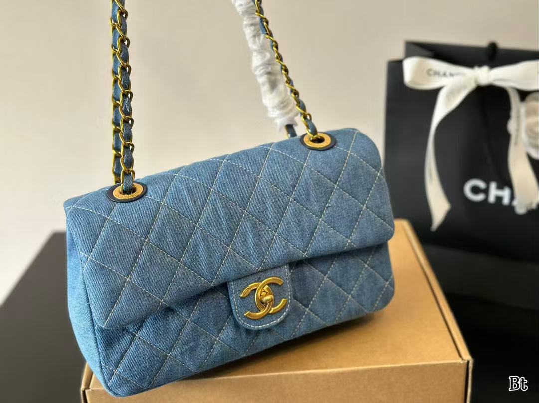 CHANE1 クラシック デニム ショルダー クロスボディバッグ【50％割引+送料無料】
