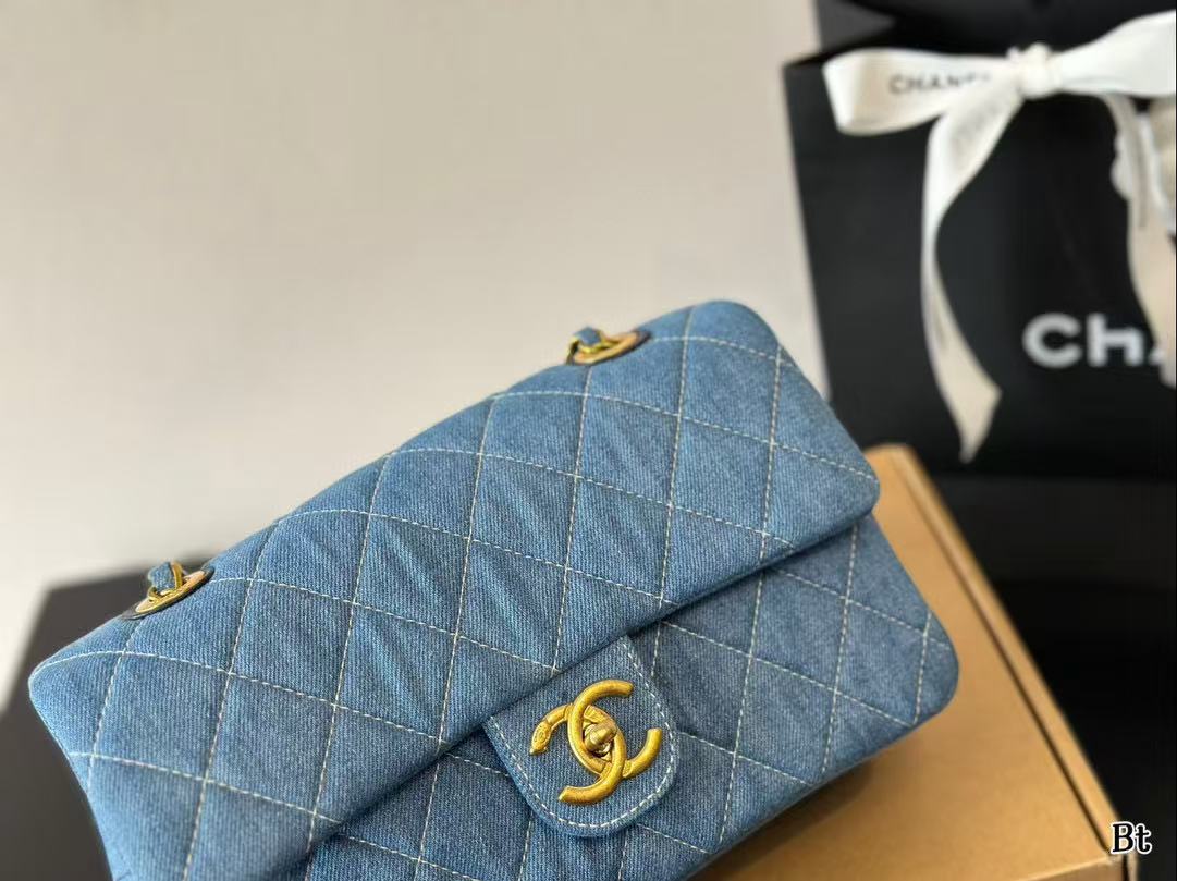 CHANE1 クラシック デニム ショルダー クロスボディバッグ【50％割引+送料無料】