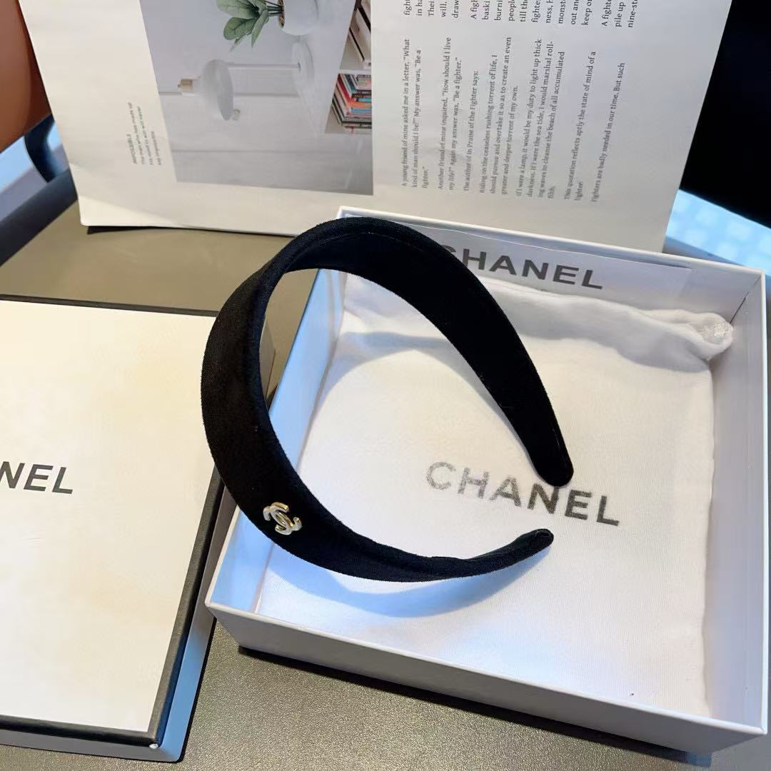 CHANE1 シンプルロゴヘッドバンド【50％割引+送料無料】