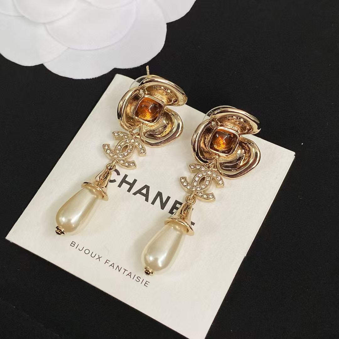 CHANE1 クローバーパールイヤリング【50％割引+送料無料】