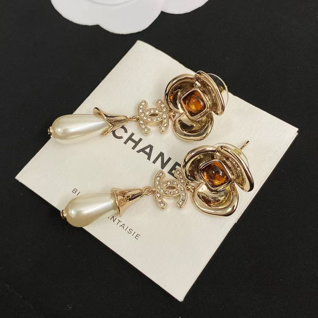 CHANE1 クローバーパールイヤリング【50％割引+送料無料】