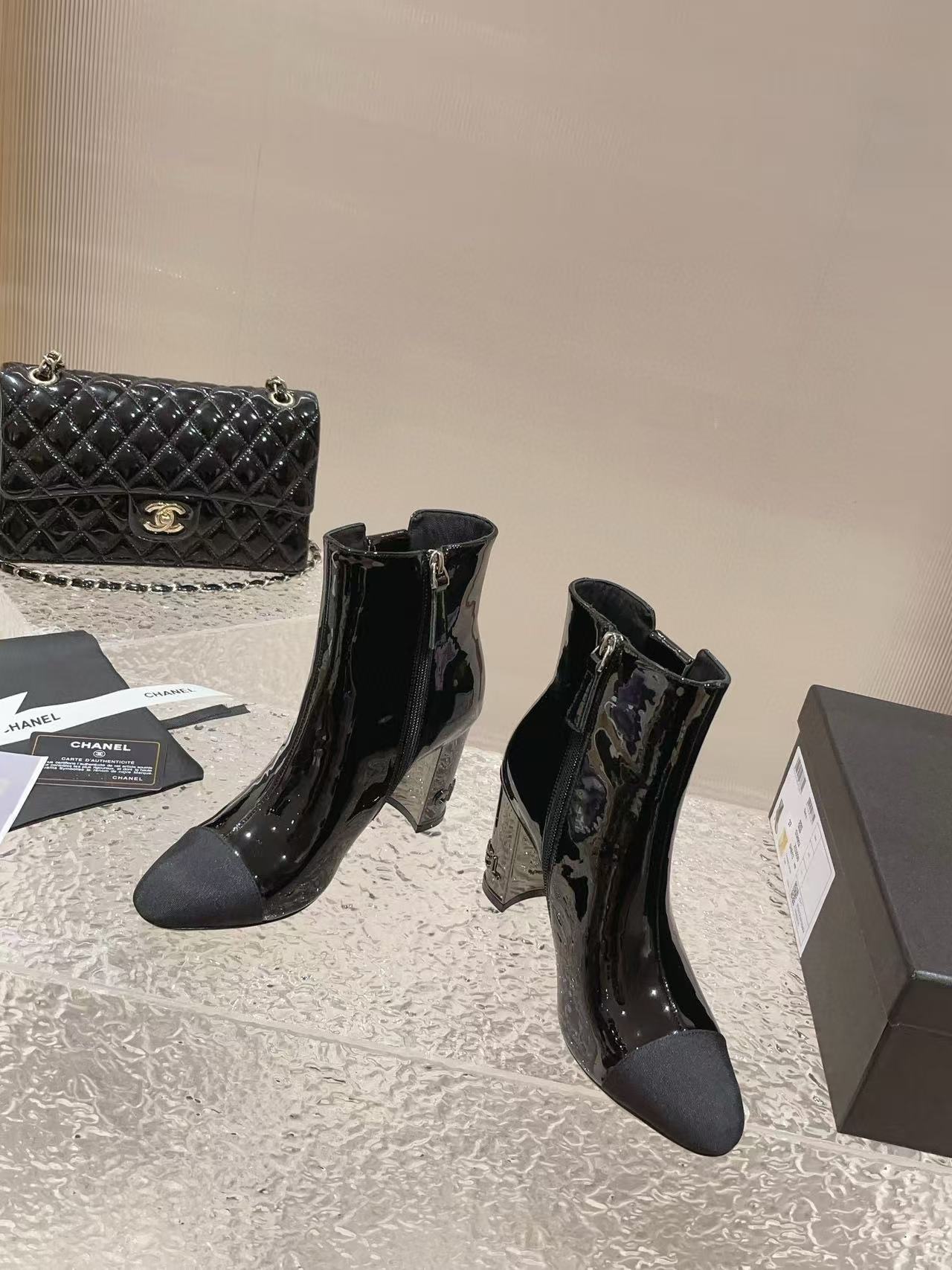 CHANE1 高品質パールブーツ【50％割引+送料無料】