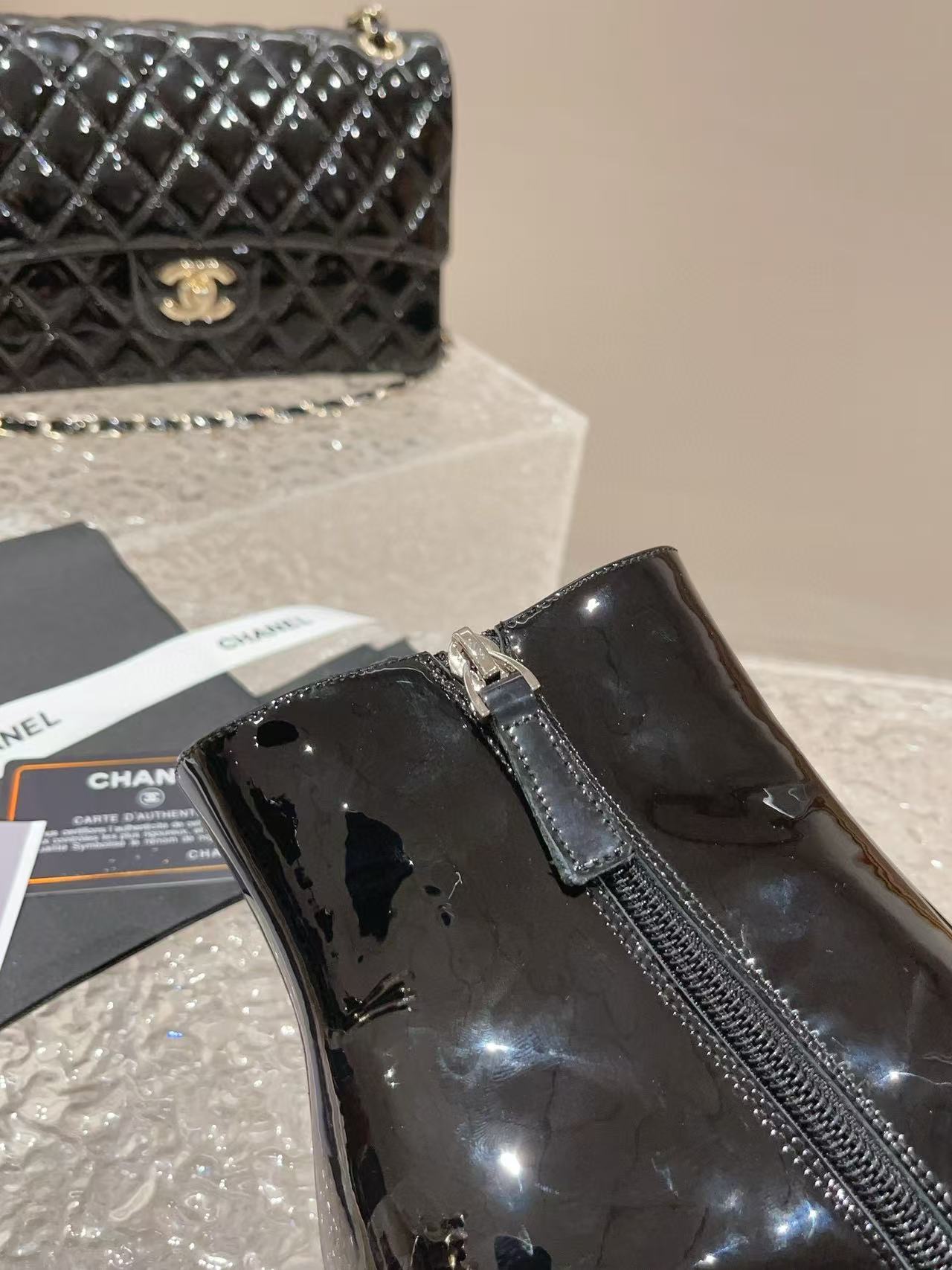 CHANE1 高品質パールブーツ【50％割引+送料無料】