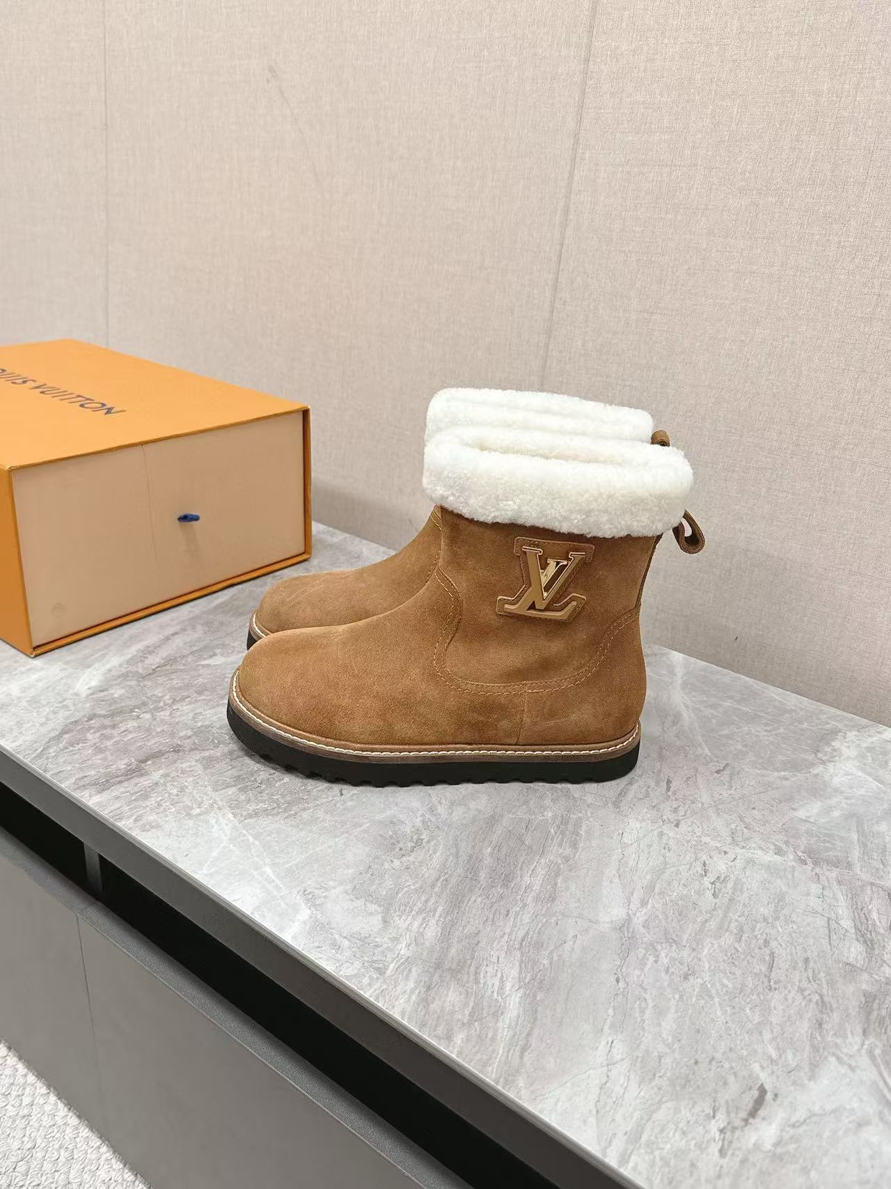 LV高品質スエードショートブーツ【50％割引+送料無料】