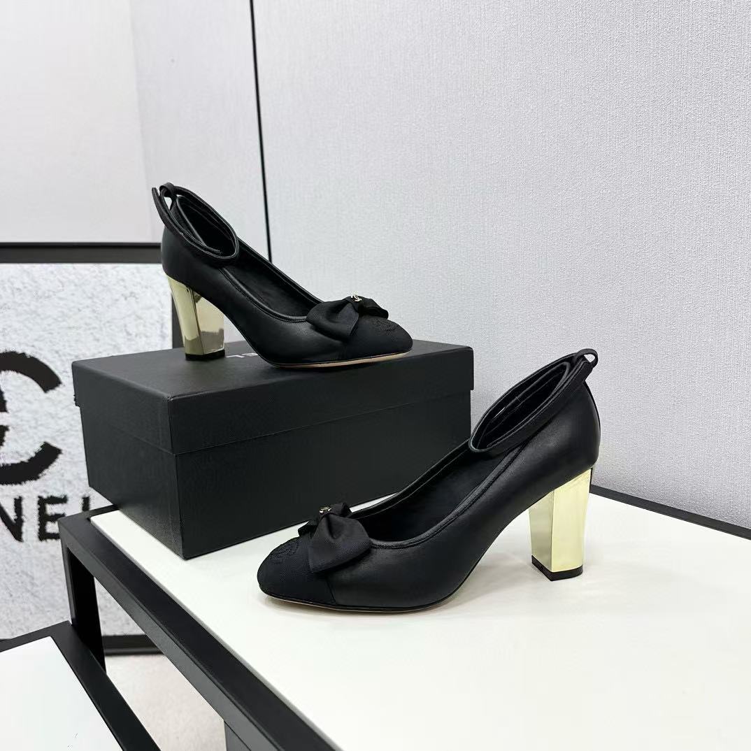 CHANE1 高品質ボウハイヒール【50％割引+送料無料】