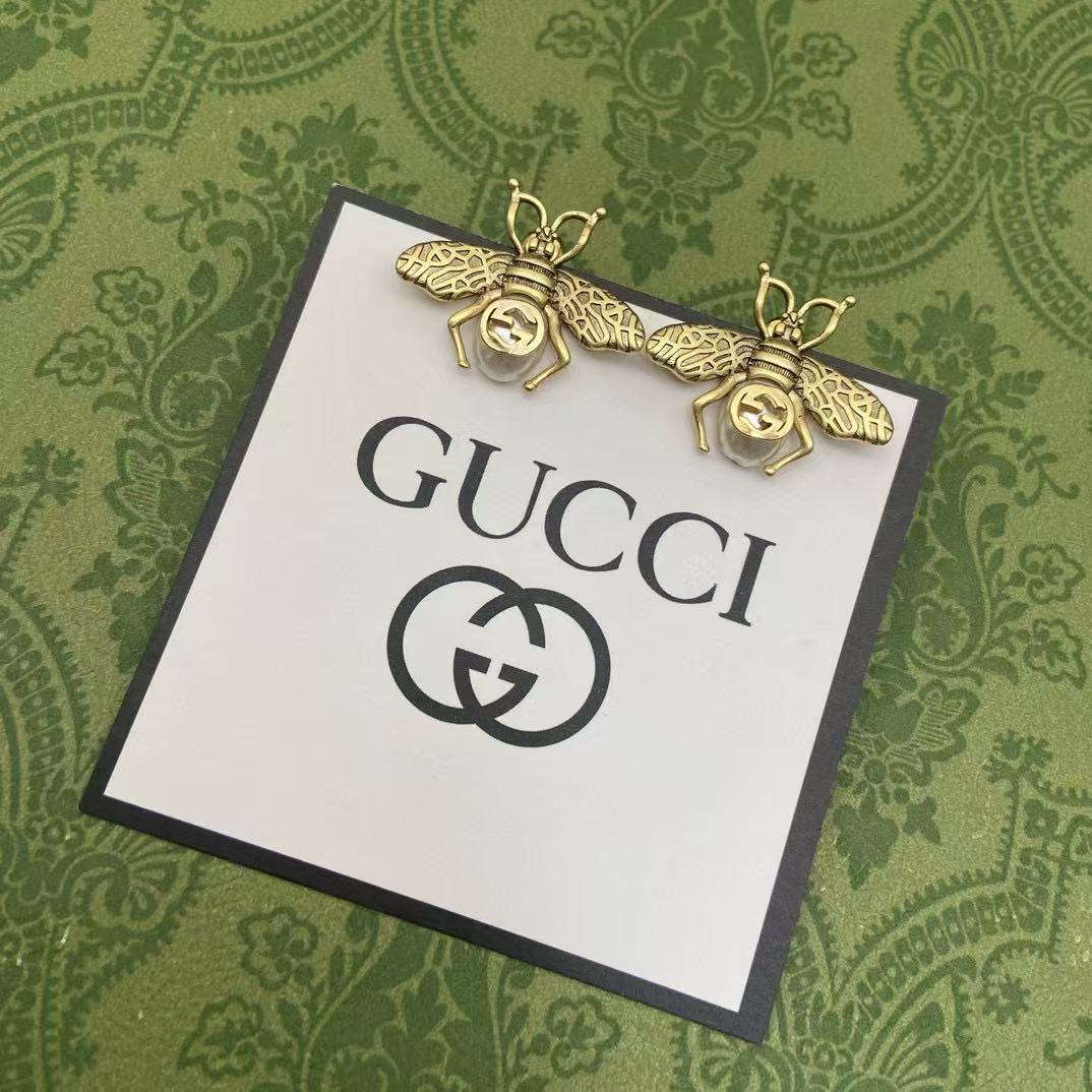 GUCC1 ハチのイヤリング【50％割引+送料無料】