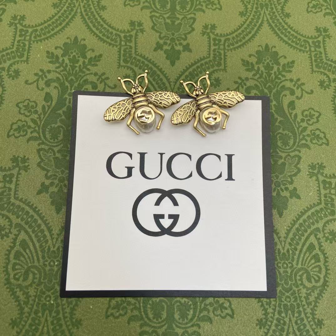 GUCC1 ハチのイヤリング【50％割引+送料無料】