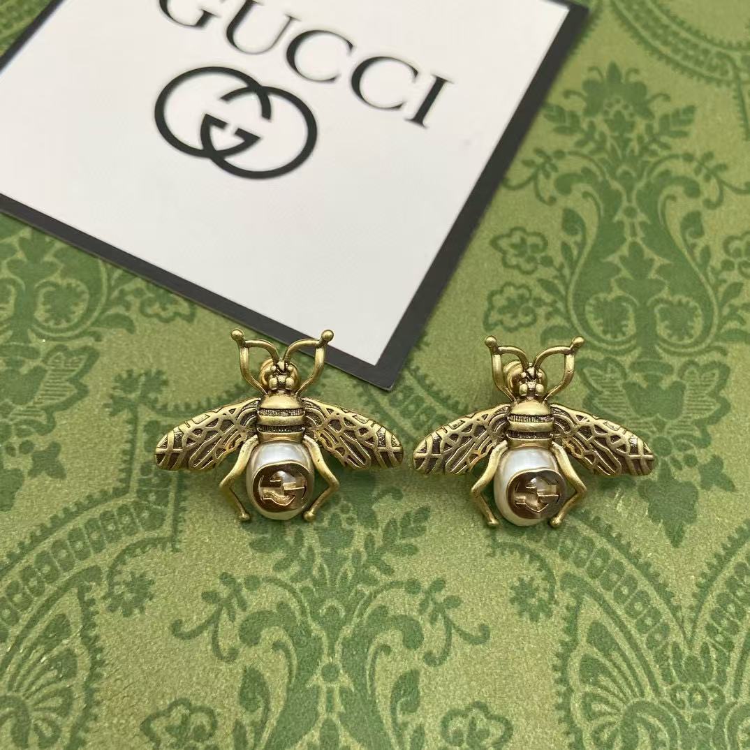 GUCC1 ハチのイヤリング【50％割引+送料無料】