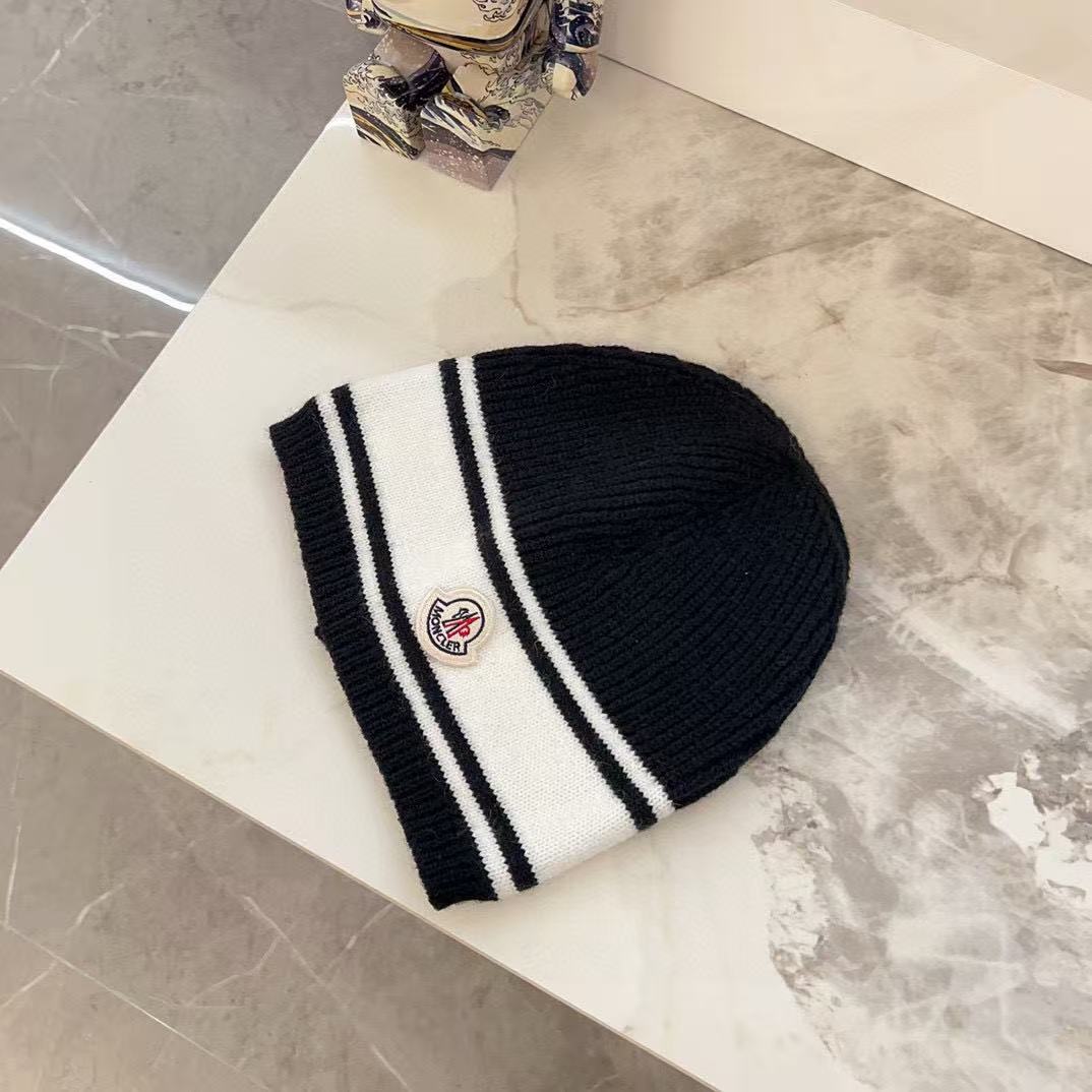 MONCLER シンプルニットビーニー【50％割引+送料無料】