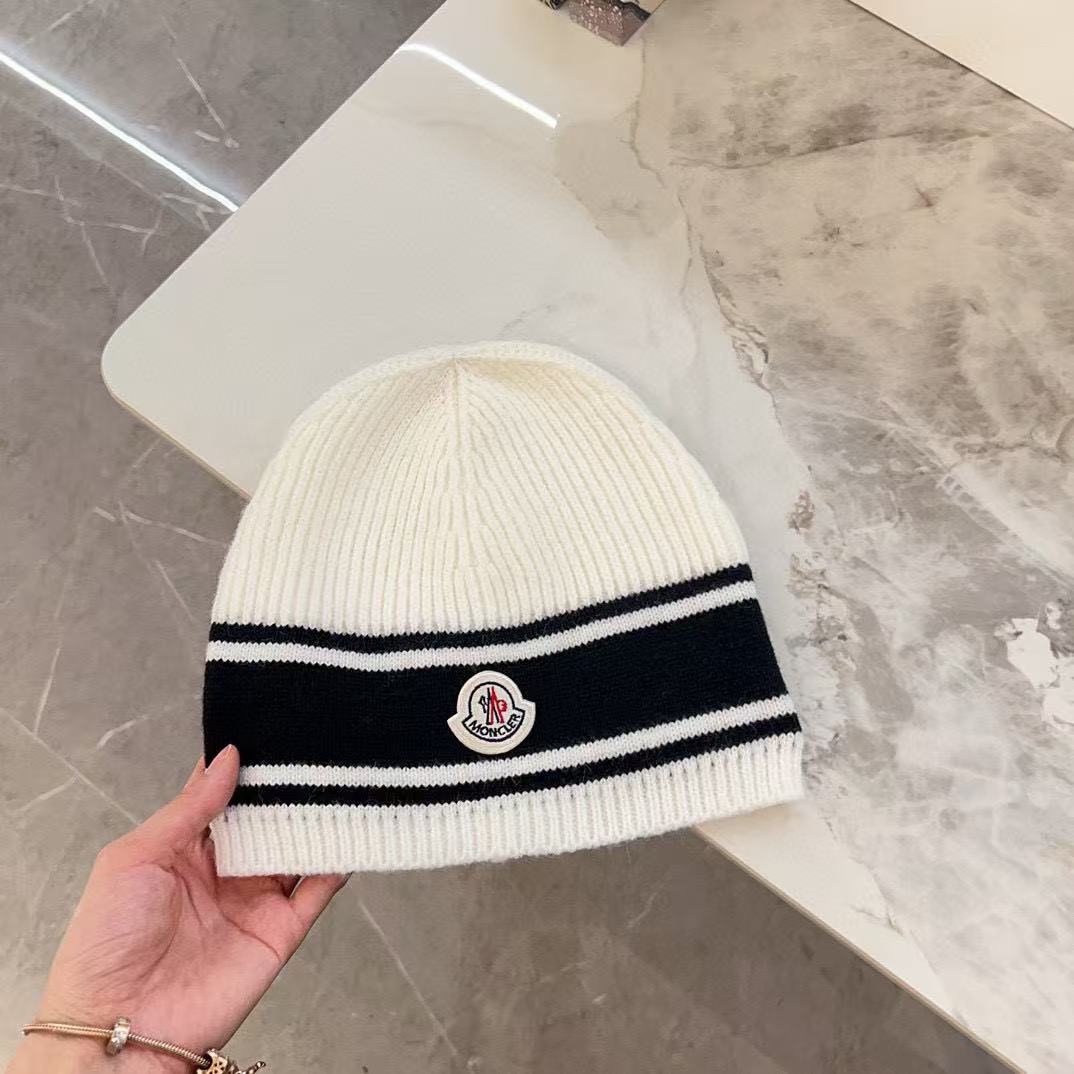 MONCLER シンプルニットビーニー【50％割引+送料無料】