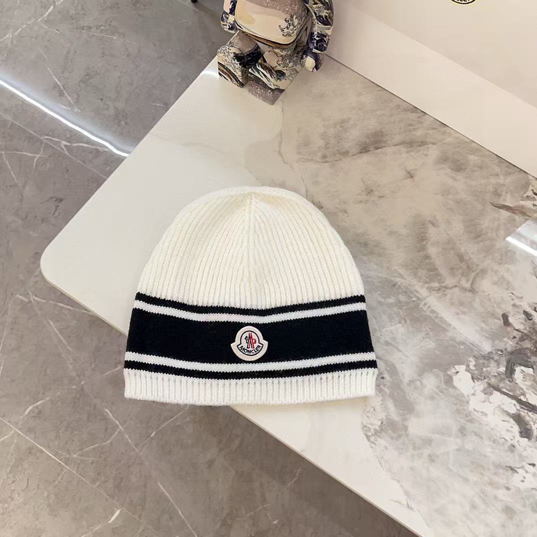 MONCLER シンプルニットビーニー【50％割引+送料無料】