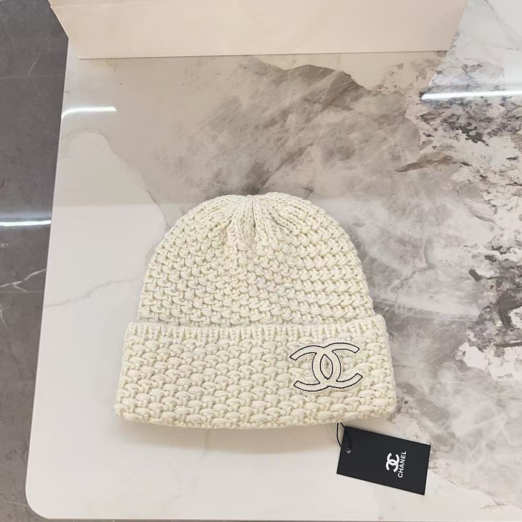 CHANE1 ダブルCロゴ ニット帽【50％割引+送料無料】