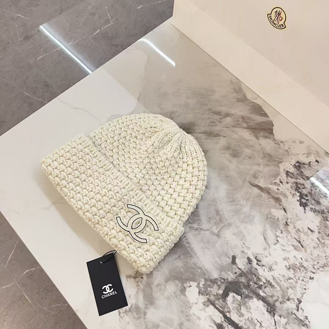 CHANE1 ダブルCロゴ ニット帽【50％割引+送料無料】