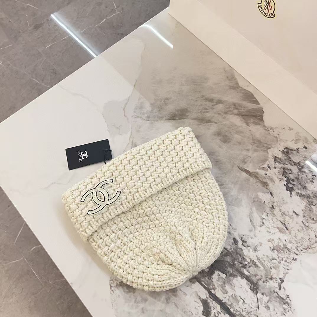 CHANE1 ダブルCロゴ ニット帽【50％割引+送料無料】