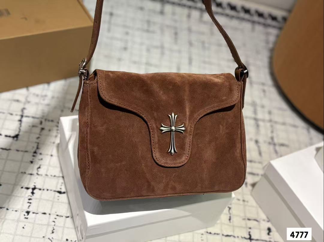 Chr0me Hearts ディアスキン ショルダー クロスボディバッグ【50％割引+送料無料】