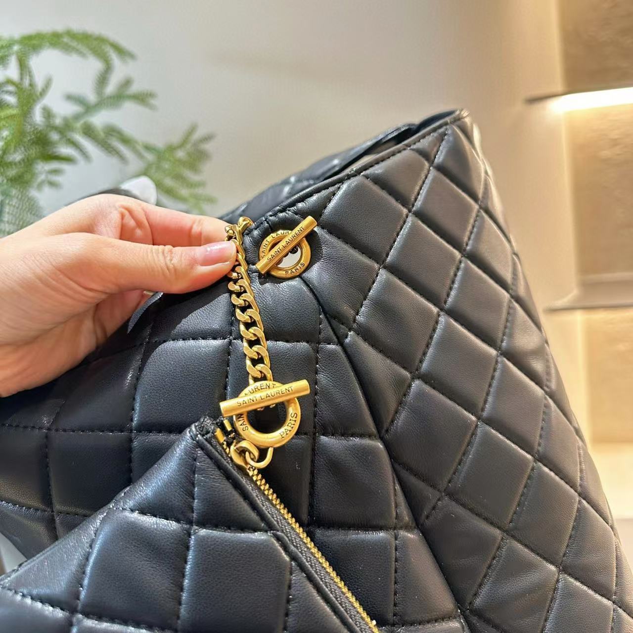 YSL シープスキン ショッピングバッグ【50％割引+送料無料】