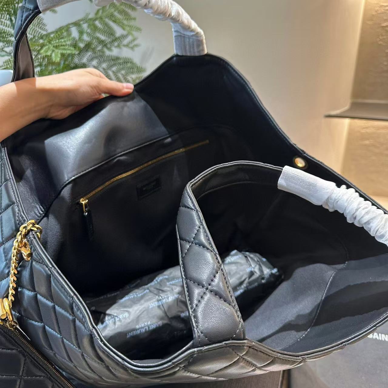 YSL シープスキン ショッピングバッグ【50％割引+送料無料】