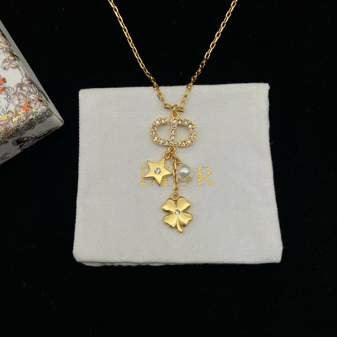 DI0R 四つ葉のクローバー 五芒星ネックレス【50％割引+送料無料】