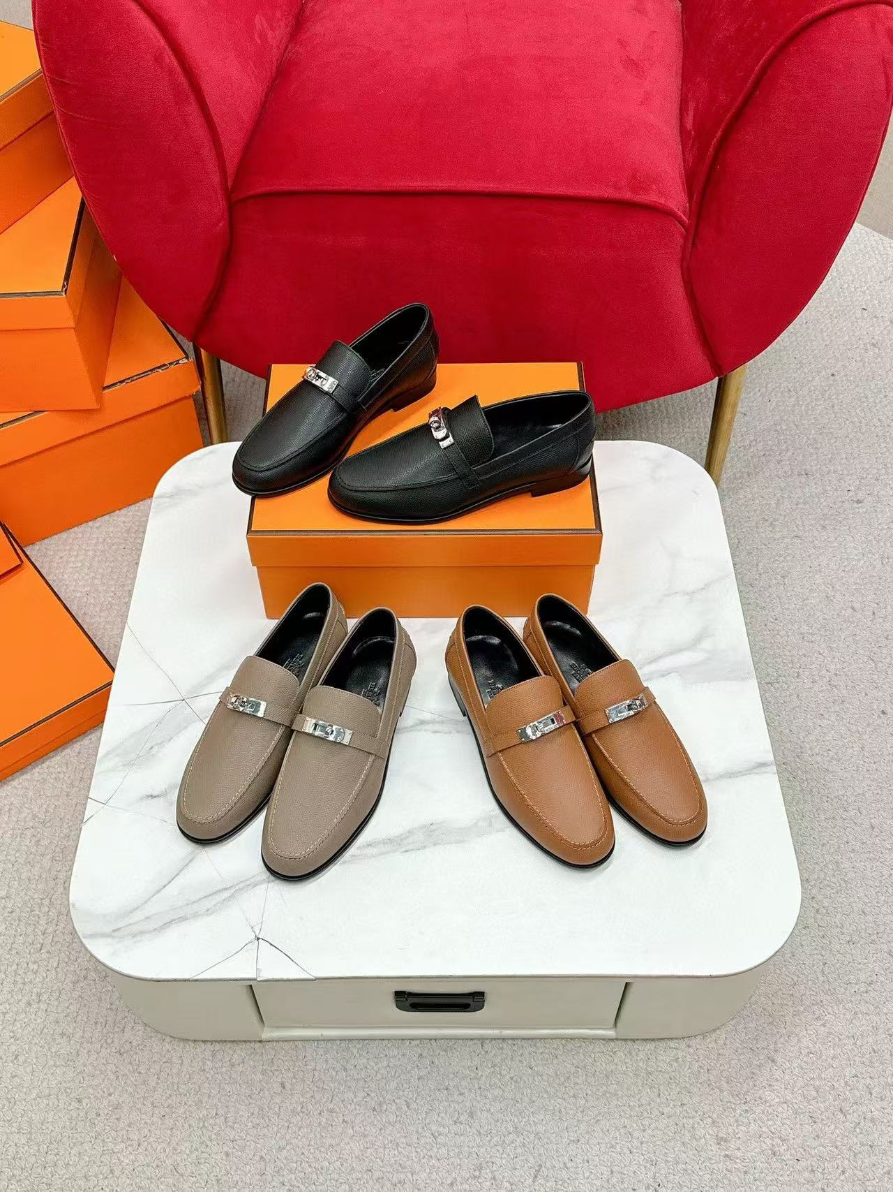 HERME5高品質シンプルなローファー【50％割引+送料無料】