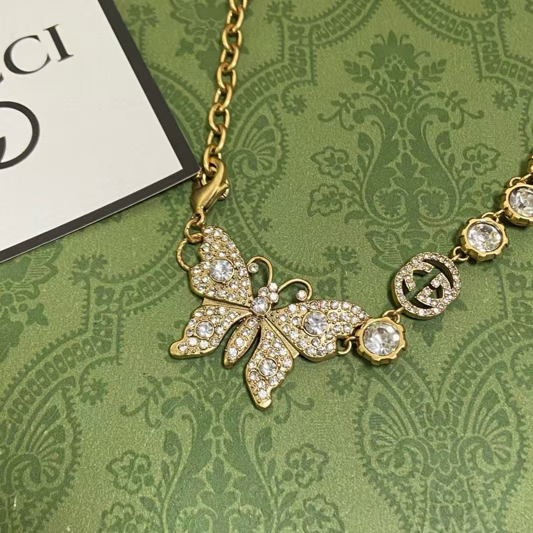 DI0R ボウ ダブル G ネックレス【50％割引+送料無料】