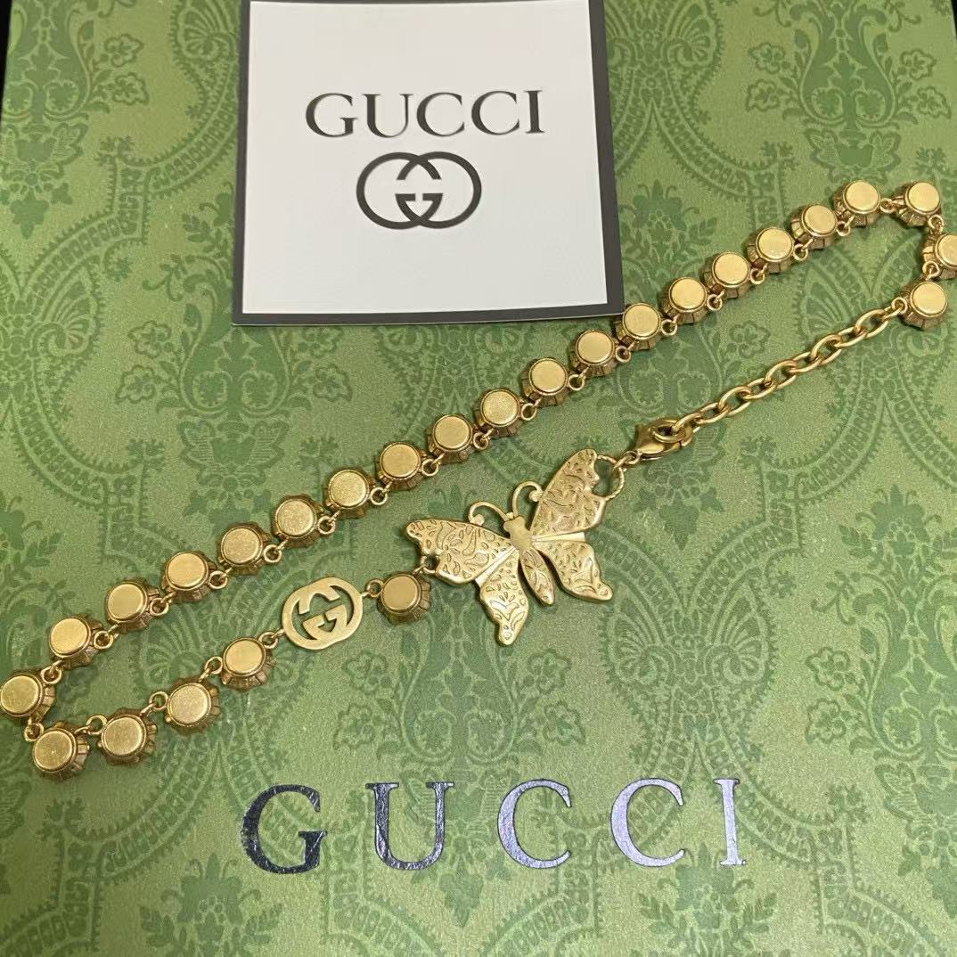 DI0R ボウ ダブル G ネックレス【50％割引+送料無料】