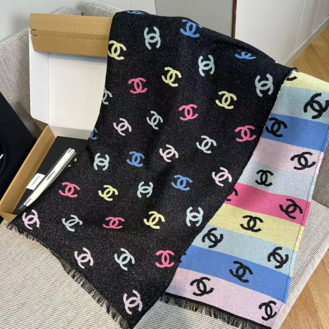 CHANE1 カラフルレタースカーフ【50％割引+送料無料】