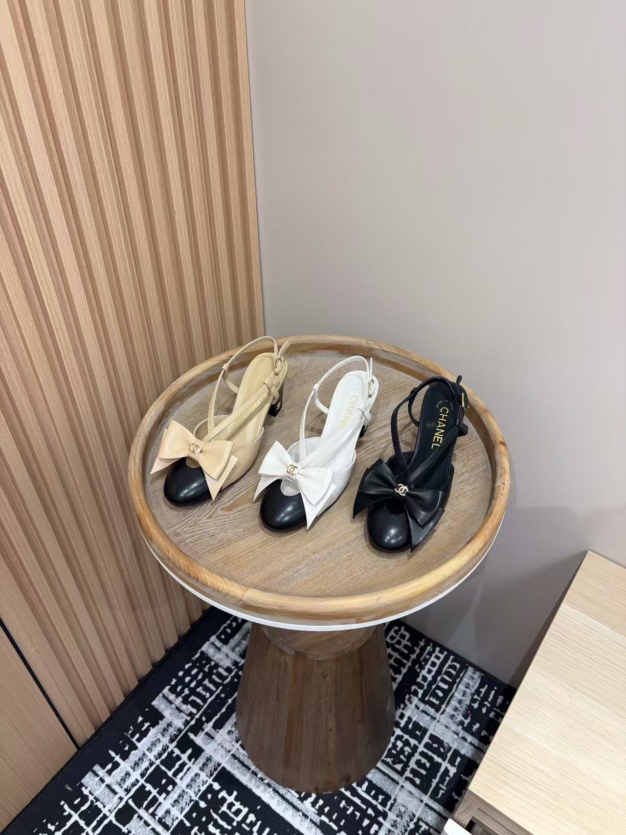 CHANE1 高品質バタフライ太ヒール靴【50％割引+送料無料】