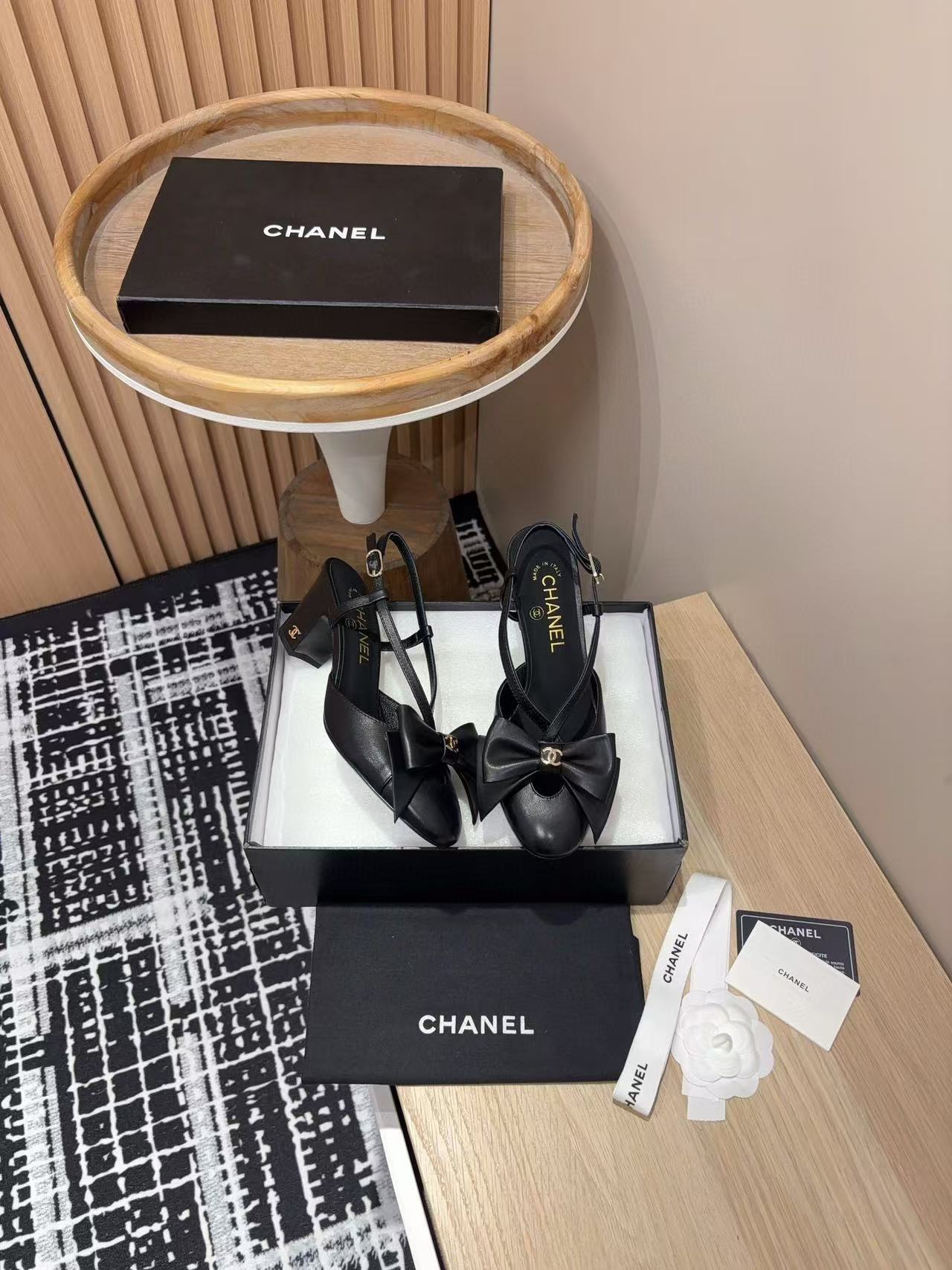 CHANE1 高品質バタフライ太ヒール靴【50％割引+送料無料】