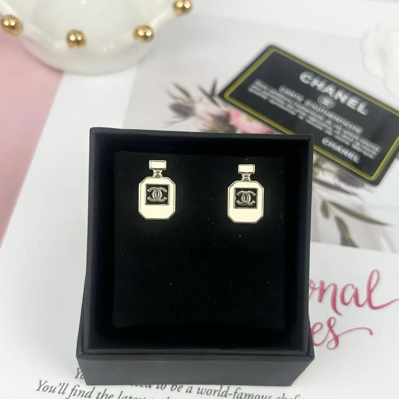 CHANE1 香水ボトル イヤリング【50％割引+送料無料】