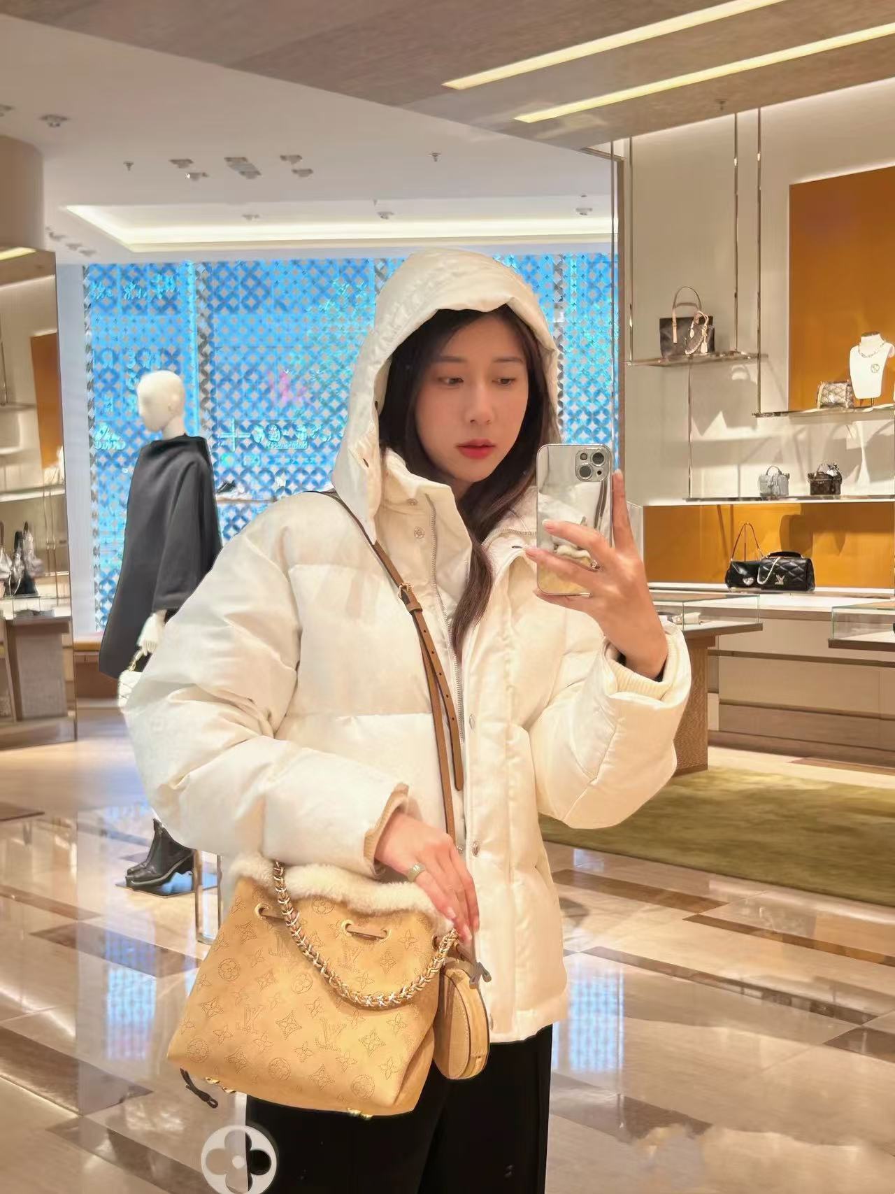 LV ラムスキン ディアスキン バケットバッグ【50％割引+送料無料】