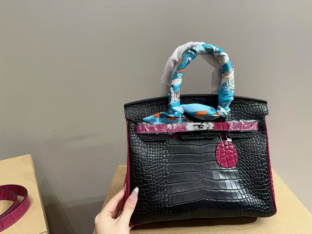 HERME5 クロコダイル柄kelly ハンドバッグ【50％割引+送料無料】