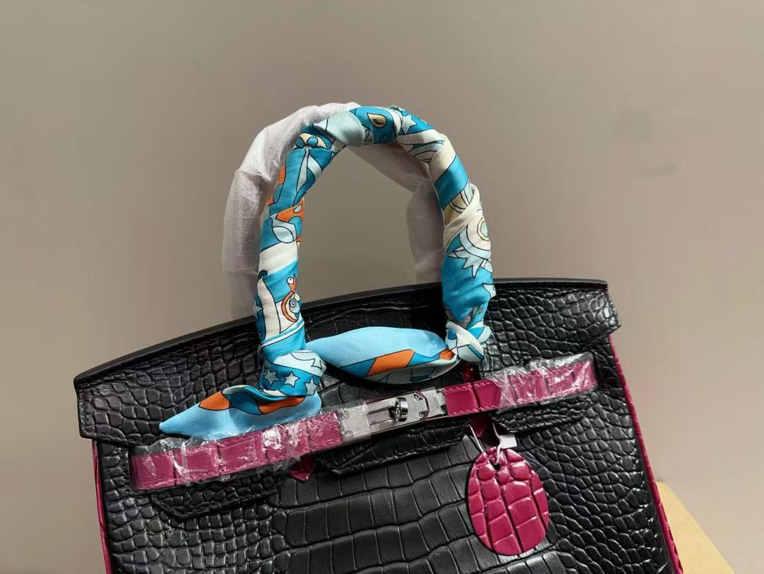 HERME5 クロコダイル柄kelly ハンドバッグ【50％割引+送料無料】