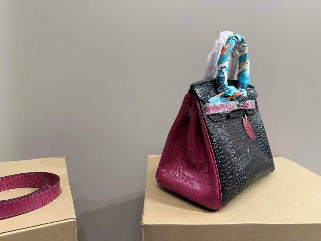 HERME5 クロコダイル柄kelly ハンドバッグ【50％割引+送料無料】