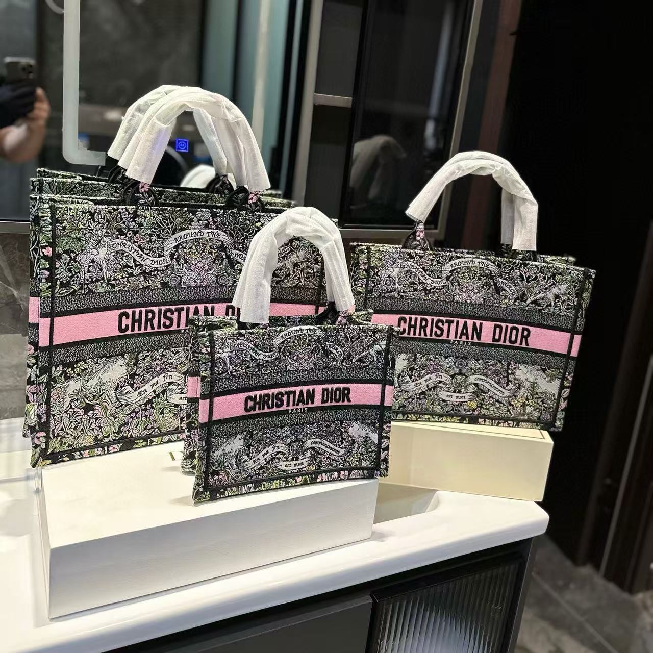 DI0Rプリントショッピングバッグ【50％割引+送料無料】