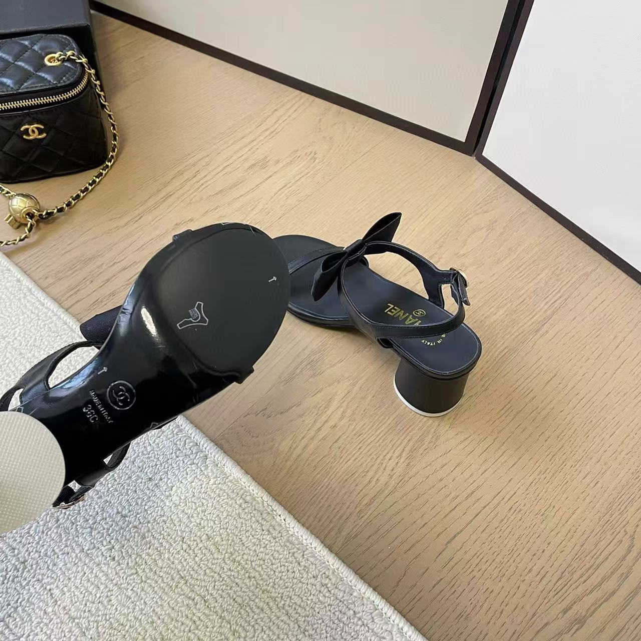 CHANE1 高品質ボウハイヒールサンダル【50％割引+送料無料】