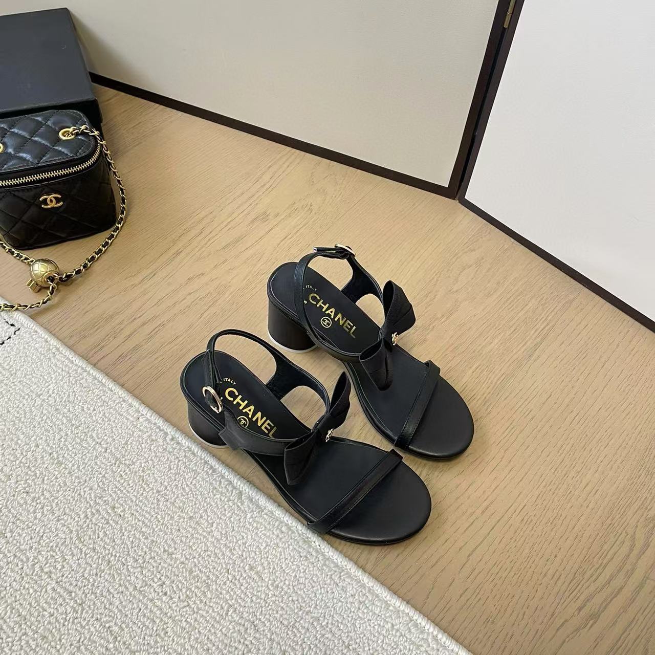 CHANE1 高品質ボウハイヒールサンダル【50％割引+送料無料】