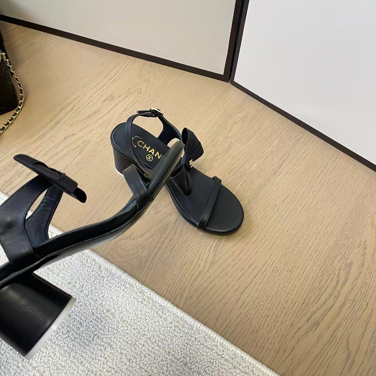 CHANE1 高品質ボウハイヒールサンダル【50％割引+送料無料】