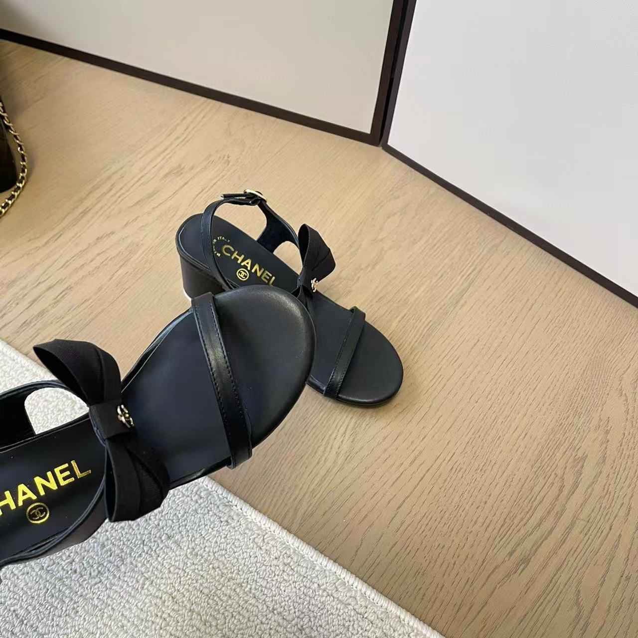 CHANE1 高品質ボウハイヒールサンダル【50％割引+送料無料】