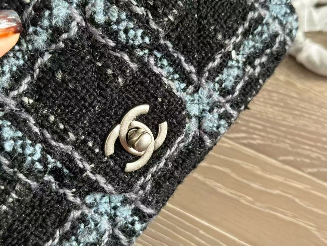 CHANE1 ウール CF チェーンショルダー クロスボディバッグ【50％割引+送料無料】