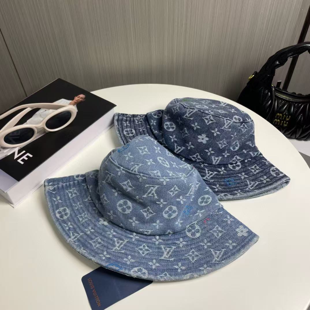 LVプリントデニムバケットハット【50％割引+送料無料】