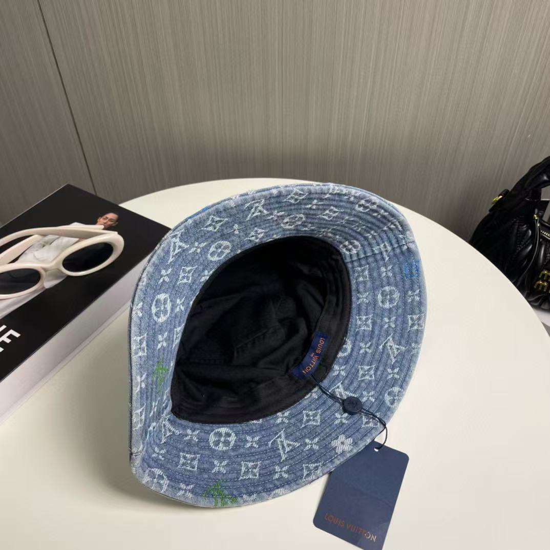 LVプリントデニムバケットハット【50％割引+送料無料】