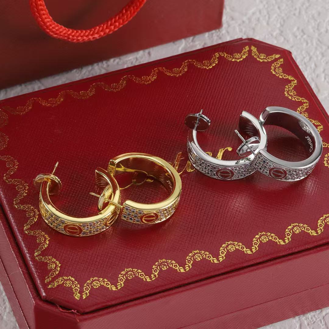 Cart1er ダイヤモンド イヤリング【50％割引+送料無料】