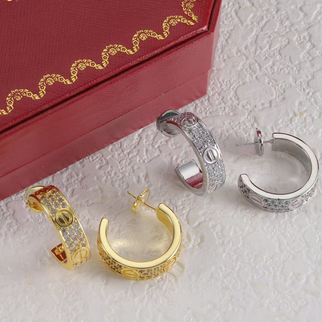 Cart1er ダイヤモンド イヤリング【50％割引+送料無料】