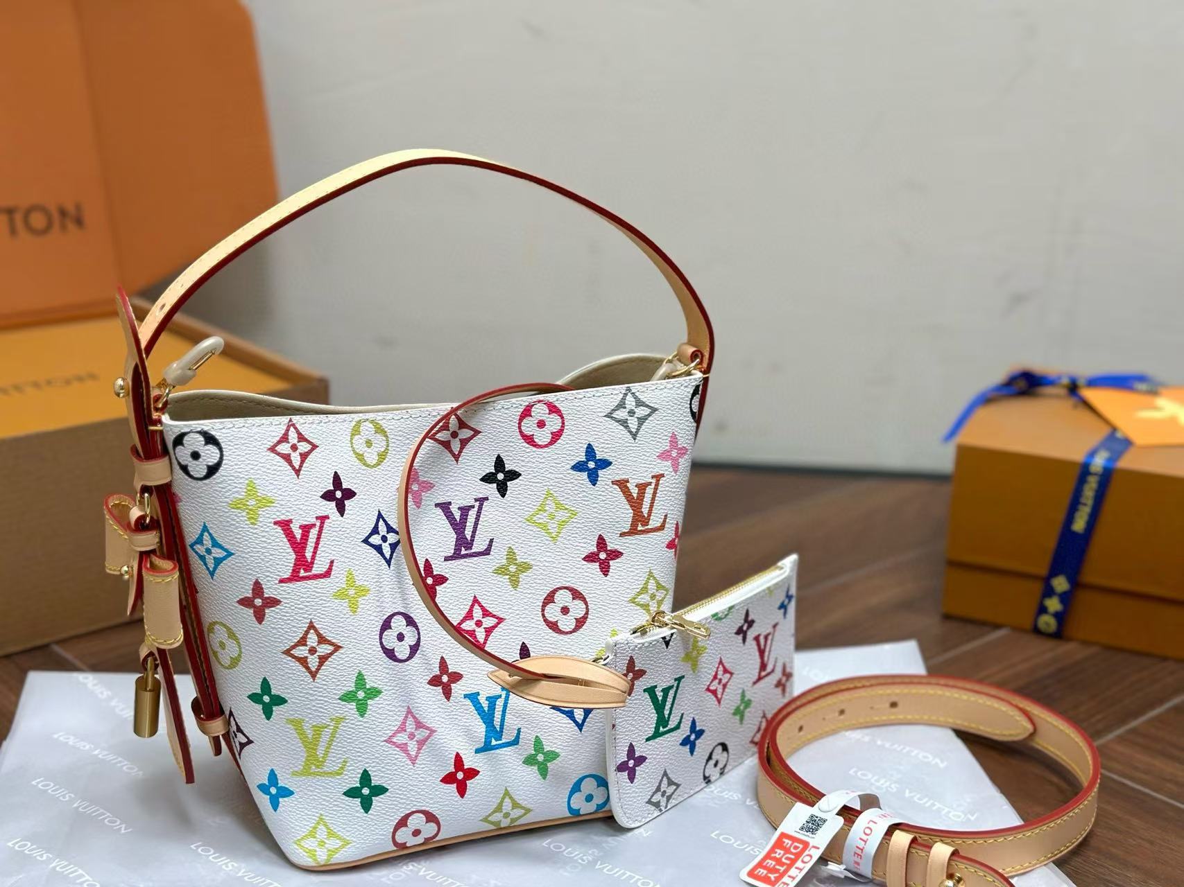 LV カラフル バケットバッグ【50％割引+送料無料】