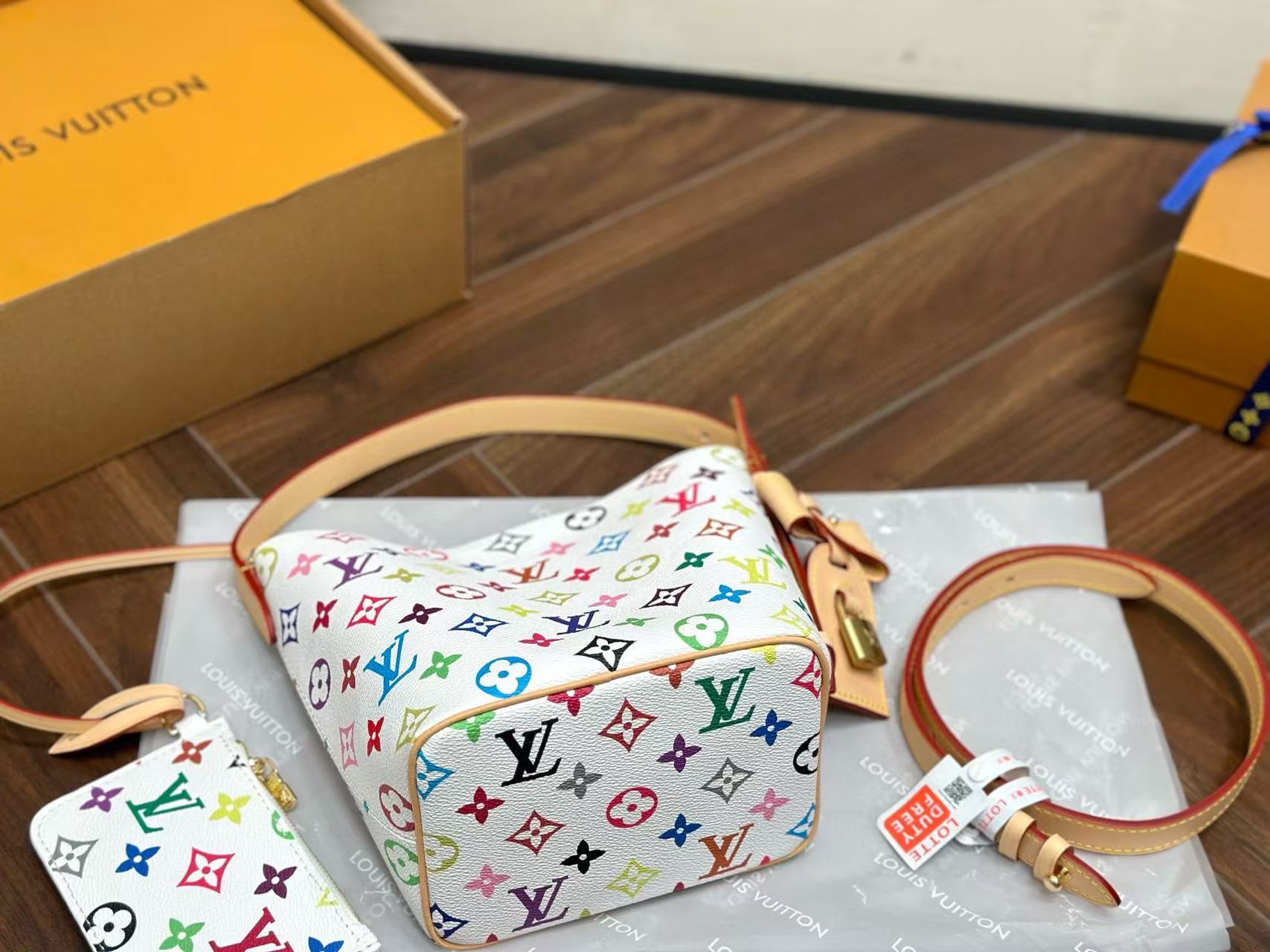 LV カラフル バケットバッグ【50％割引+送料無料】