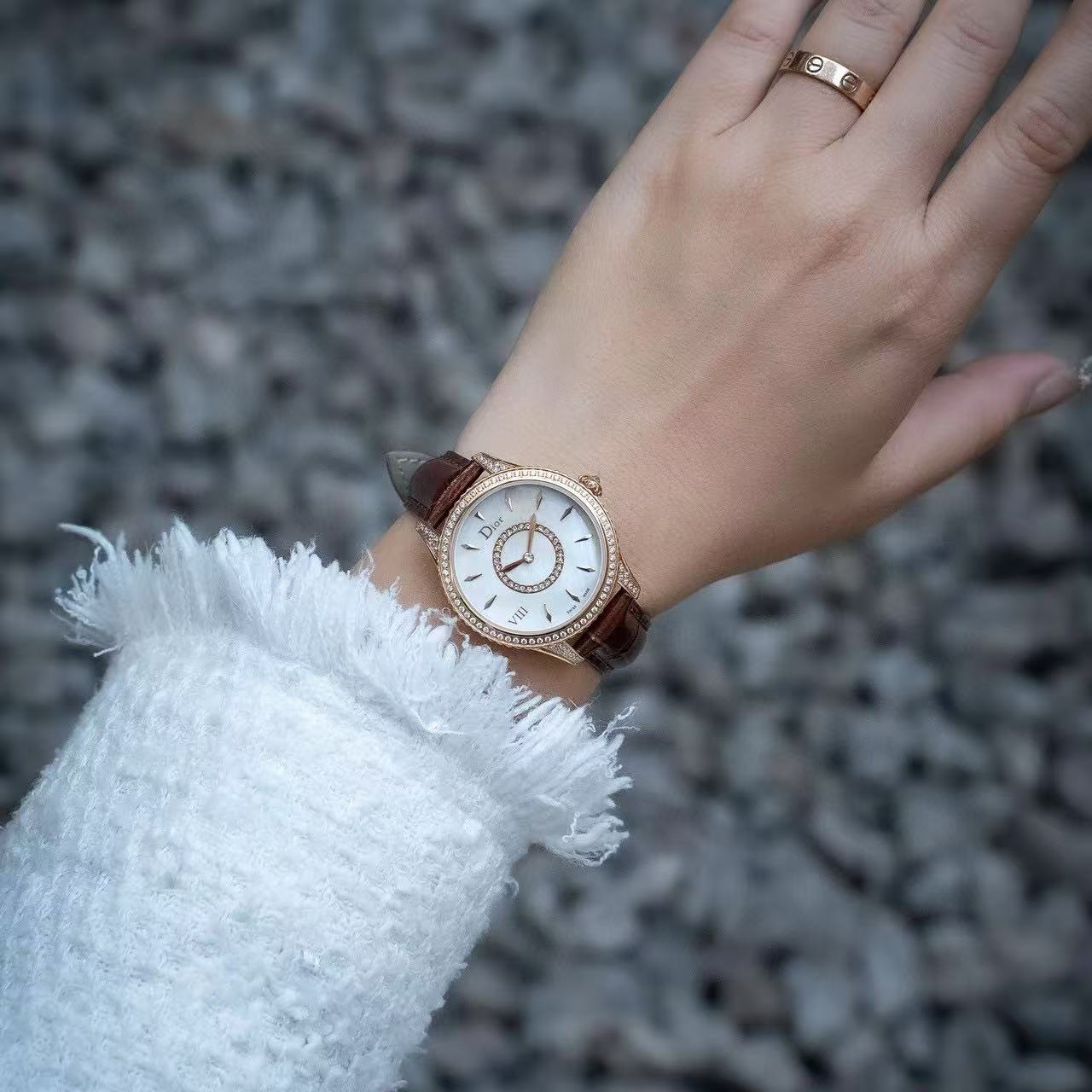 DI0R 高品質ダイヤモンドレディース腕時計【50％割引+送料無料】