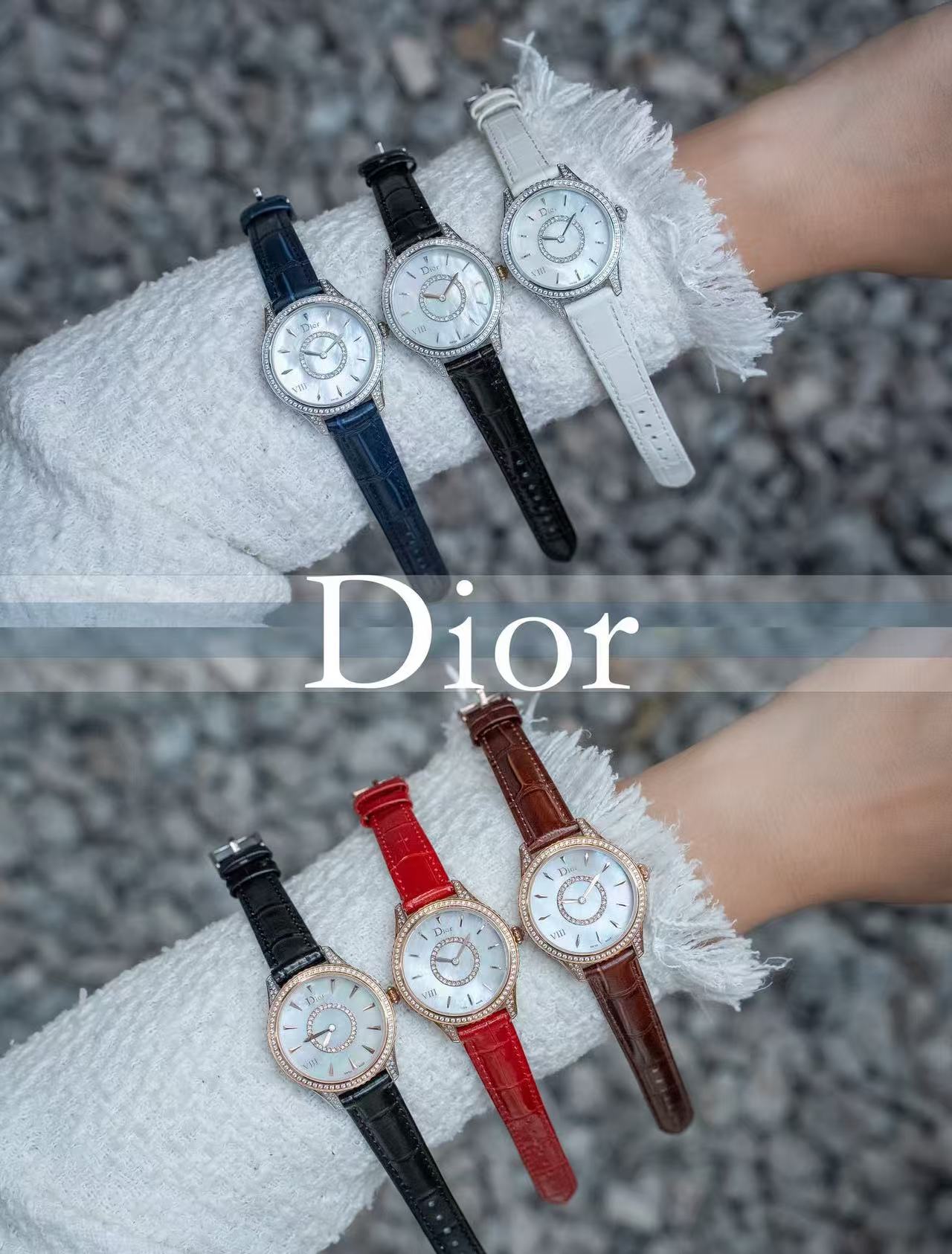 DI0R 高品質ダイヤモンドレディース腕時計【50％割引+送料無料】