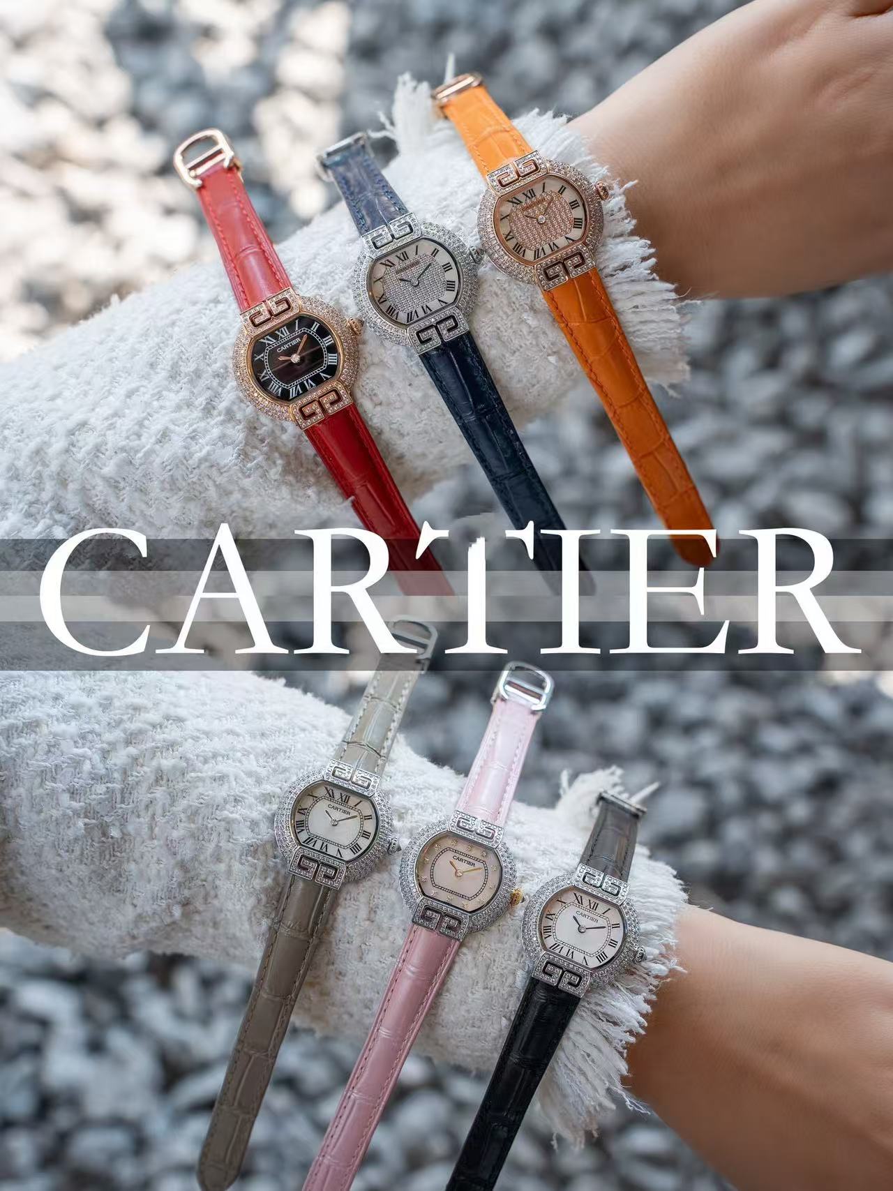 CART1ER Tortue高品質の女性用腕時計【50％割引+送料無料】