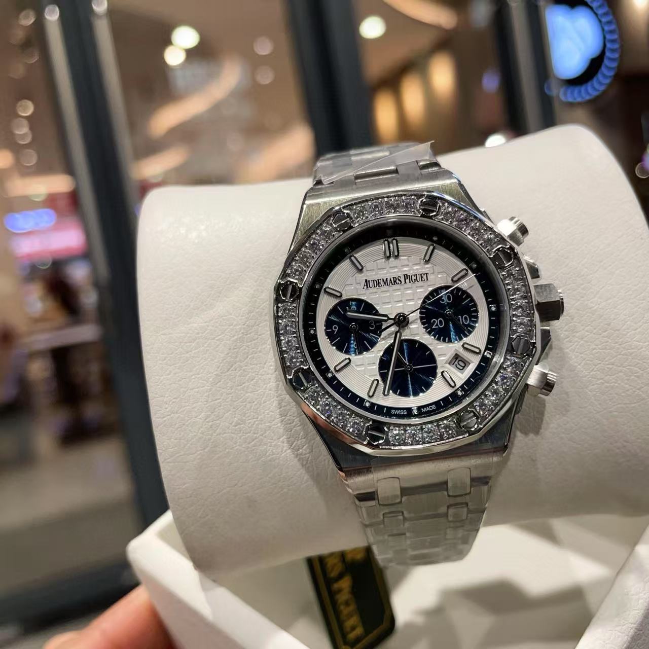 Audemarsp1guet 高品質のスチールバンド 八角形ダイヤモンド レディース腕時計【50％割引+送料無料】