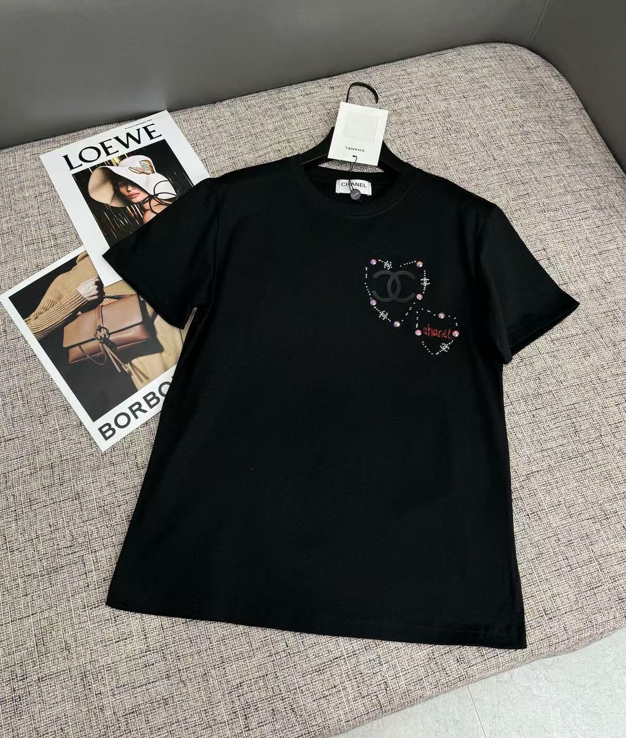 CHANE1 ホットダイヤモンドハートTシャツ【50％割引+送料無料】